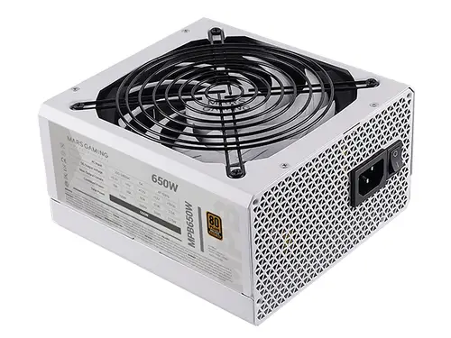 MPB650, Fuente Alimentación PC ATX 650W, 6 Años Garantía, 80Plus Bronze 230V, Ventilador 140mm FDB con Tecnología Silenciosa AI-RPM, 90% Eficiencia, Blanco - Imagen 2