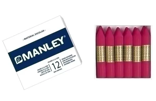 MANLEY ESTUCHE DE 12 CERAS 60MM (13) VIOLETA NATURAL