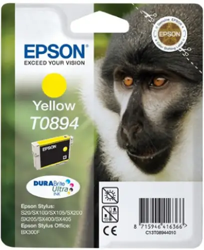 Monkey Singlepack Yellow T0894 DURABrite Ultra Ink - Imagen 2