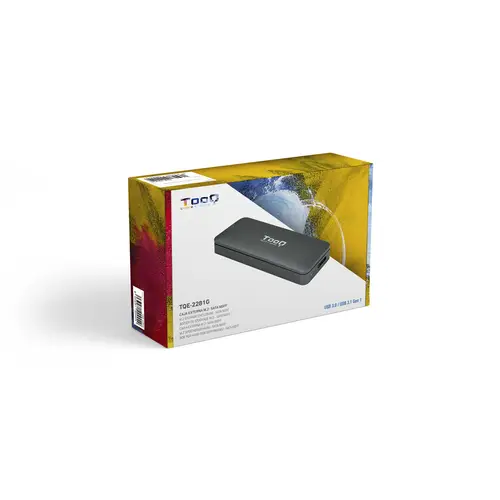 TQE-2281G caja para disco duro externo Caja externa para unidad de estado sólido (SSD) Gris M.2 - Imagen 8