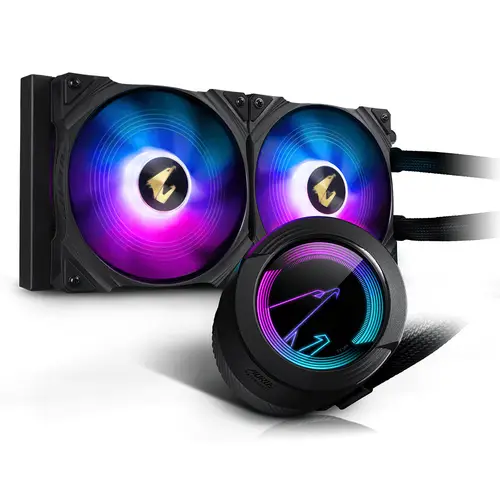 AORUS WATERFORCE 280 Procesador Sistema de refrigeración líquida todo en uno Negro - Imagen 1