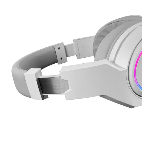 MHW-100 Blanco, Auriculares Inalámbricos ARGB Flow, Micrófono ENC Extraíble,Cancelación de Ruido Activa ENC + Pasiva, Compatibilidad Universal - Imagen 5