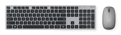 W5000 Wireless Keyboard and Mouse Set teclado Ratón incluido Oficina RF inalámbrico QWERTY Español Negro, Gris - Imagen 1