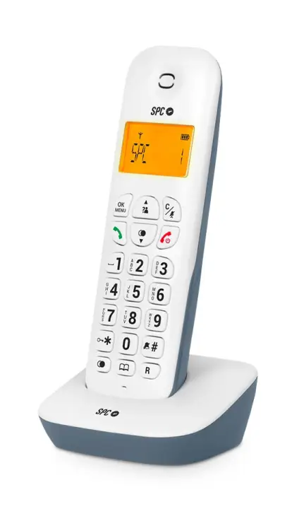 Air Teléfono analógico Identificador de llamadas Azul, Blanco