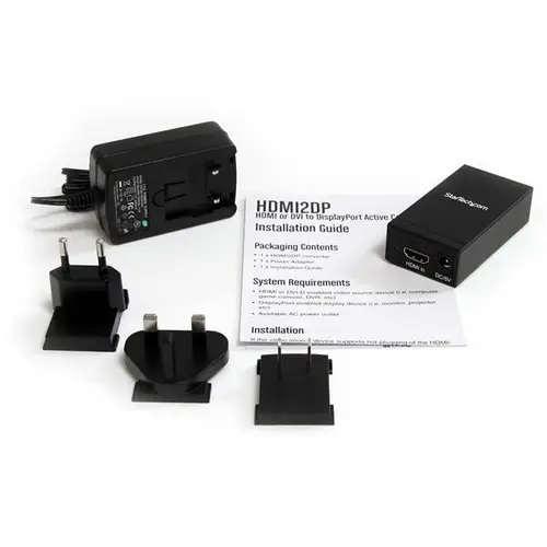 Adaptador Conversor de Vídeo HDMI DVI a DisplayPort DP 1920x1200 - Cable Convertidor Activo - Imagen 4