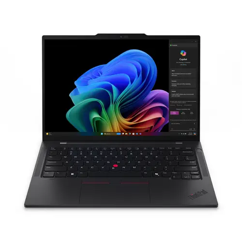 ThinkPad T14s Gen 6 (Snapdragon) Copilot+ PC Qualcomm Snapdragon X1P-42-100 Portátil 35,6 cm (14") WUXGA 16 GB LPDDR5x-SDRAM 512 GB SSD Wi-Fi 7 (802.11be) Windows 11 Pro Español Negro - Imagen 1