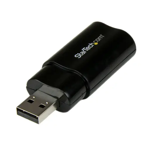 Tarjeta de Sonido Estéreo USB Externa Adaptador Conversor - Negro - Imagen 2