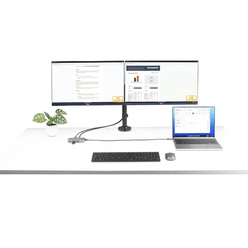 Adaptador Multipuertos USB-C para 3 Monitores - 4K 60Hz Doble + HDMI y DisplayPort 4K 30Hz - Hub USB de 3 Puertos - PD 100W - Docking Station de Viajes - Win/Chrome - Imagen 9