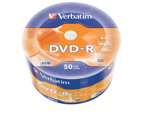 DVD-R Matt Silver en Wrap Spindle (bobina envuelta) de 50 unidades - Imagen 1
