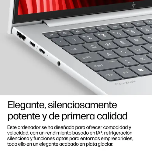 EliteBook 8 G2a 14 inch Notebook Next Gen AI PC Wolf Pro Security Edition Copilot+ PC AMD Ryzen AI 7 Portátil 35,6 cm (14") WUXGA 32 GB LPDDR5x-SDRAM 1 TB SSD Wi-Fi 7 (802.11be) Windows 11 Pro Plata - Imagen 7