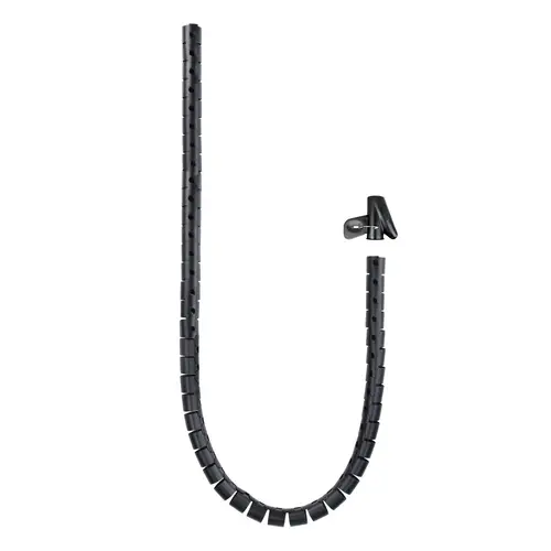 Organizador de cables flexible 25 mm 1.0m, negro - Imagen 1
