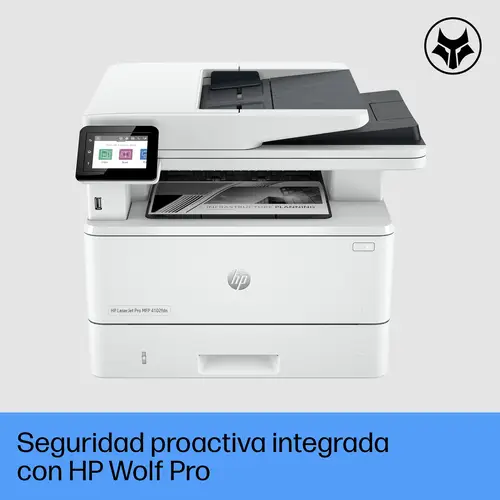 LaserJet Pro 4102fdn Multifunction Blanco y negro Impresora, Solo Ethernet  Fotocopiadora, escáner - Imagen 3