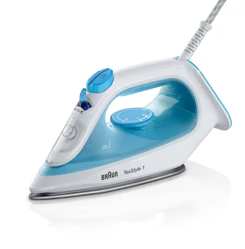 TexStyle 1 SI1050BL Plancha a vapor Suela de cerámica 2000 W Azul, Blanco - Imagen 1