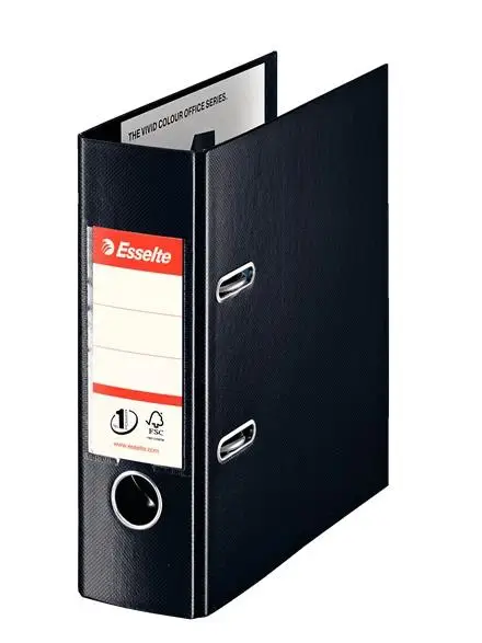 468670 carpeta de cartón A5 Negro