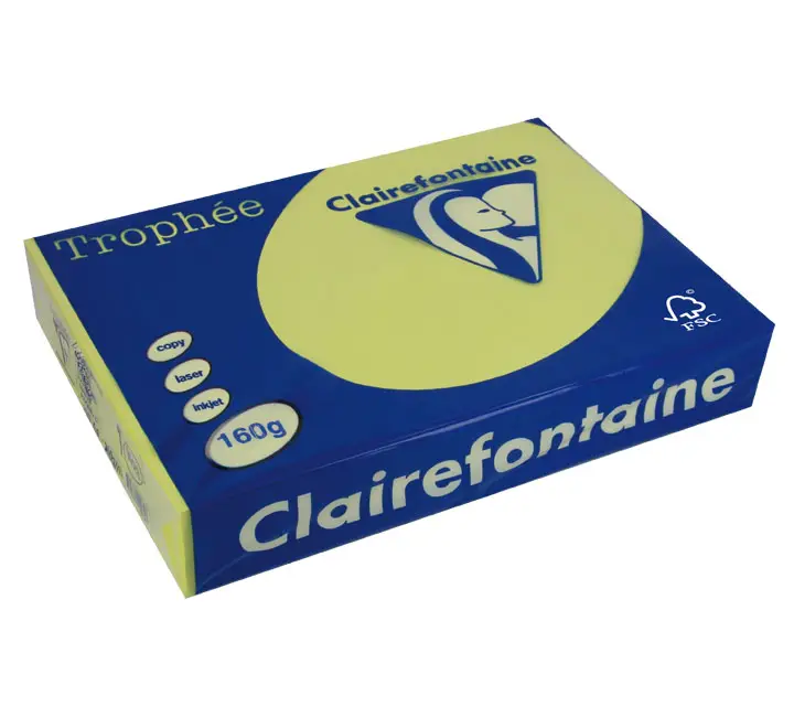 PAQ. 250H PAP. TROPHEE CLF SUAVE A4 160G AMARILLO
