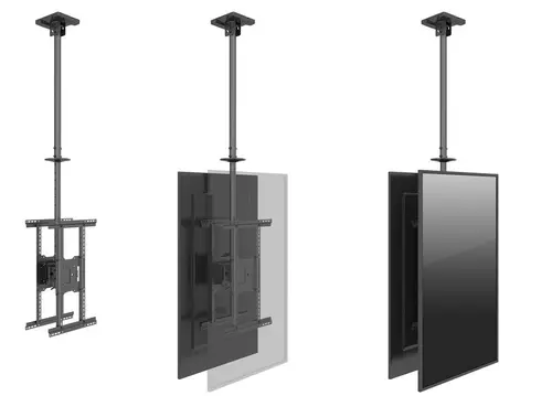 Soporte de TV de doble pantalla para montaje en techo de 32"-75 - Imagen 6