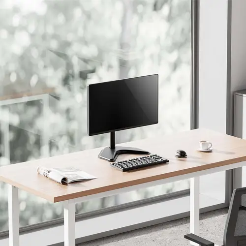 Soporte de mesa con peana eco giratorio e inclinable para monitor/TV 10kg de 17-32, Negro - Imagen 5