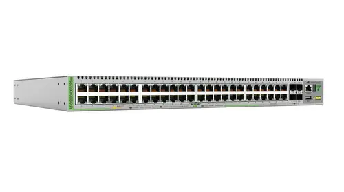 AT-GS980MX/52PSM-50 switch Gestionado L3 10G Ethernet (100/1000/10000) Energía sobre Ethernet (PoE) Gris - Imagen 1