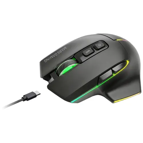 MMWVECTOR ratón Juego mano derecha RF Wireless + Bluetooth + USB Type-A Óptico 12000 DPI - Imagen 2