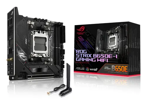 ROG STRIX B650E-I GAMING WIFI AMD B650 Zócalo AM5 mini ITX - Imagen 1