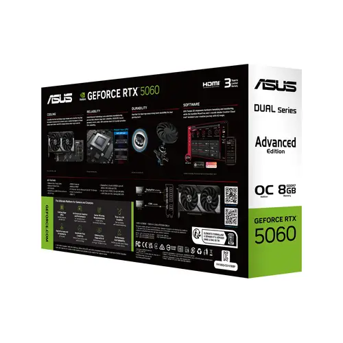 Dual -RTX5060-O8G-A NVIDIA GeForce RTX 5060 8 GB GDDR7 - Imagen 6