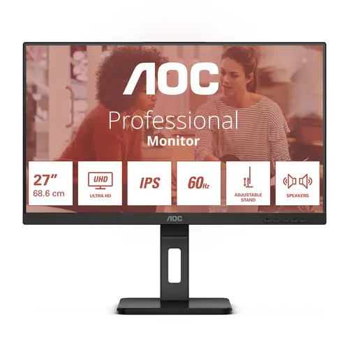 E3 U27E3UF pantalla para PC 68,6 cm (27") 3840 x 2160 Pixeles 4K Ultra HD LED Negro - Imagen 2