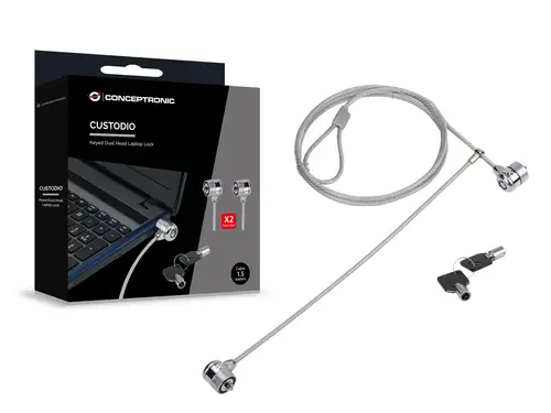 CNBSLOCK15T cable antirrobo Plata 1,5 m - Imagen 4