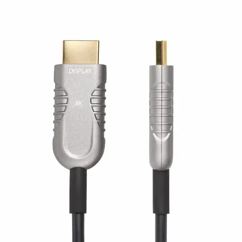 Cable HDMI 2.1 Híbrido Activo Óptico AOC de 30,4m - CMP Plenum - Cable HDMI 2.0/2.1 de Ultra Alta Velocidad 8K de Fibra Óptica - 48Gbps - 8K 60Hz/4K 120Hz - HDR10+/FRL/TMDS/eARC - Imagen 2