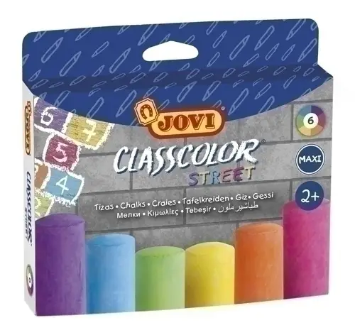 TIZAS COLORES JOVI MAXI ESTUCHE DE 6