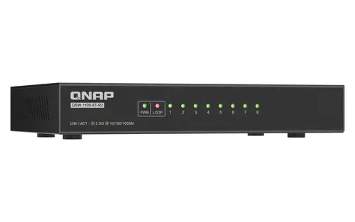 QSW-1108-8T-R2 switch No administrado 2.5G Ethernet (100/1000/2500) Escritorio Negro - Imagen 5