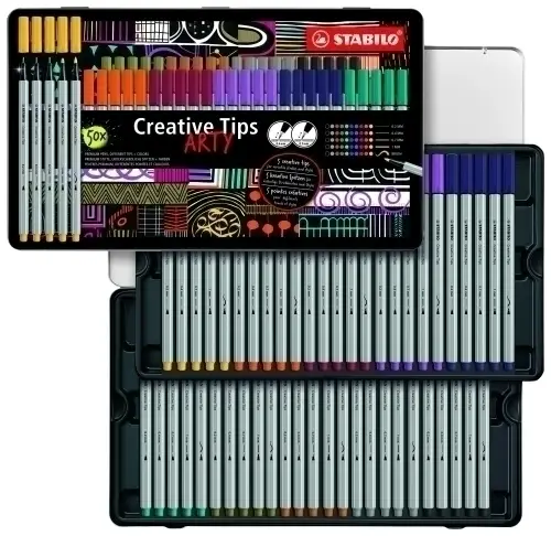ROTUL.STABILO CREATIVE TIPS ARTY C/50