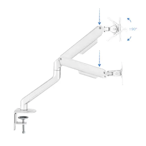 DB4032TNR-W soporte para monitor 81,3 cm (32") Abrazadera/Atornillado Blanco - Imagen 3