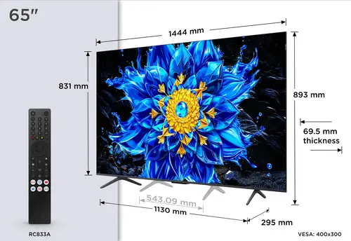 P8L 65P8L Televisor 165,1 cm (65") 4K Ultra HD Smart TV Wifi Negro 450 cd / m² - Imagen 4