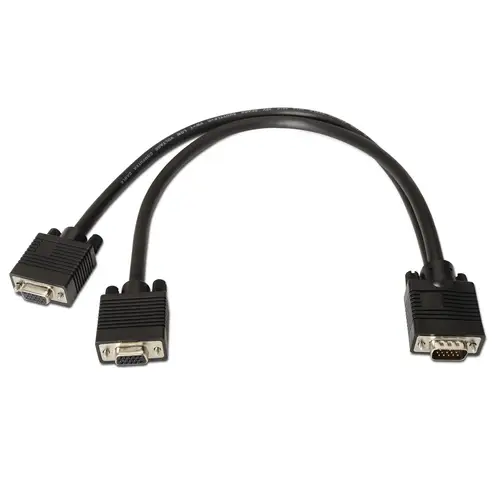 A113-0081 cable VGA 0,45 m VGA (D-Sub) 2 x VGA (D-Sub) Negro - Imagen 2