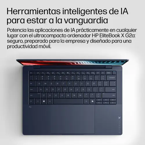 EliteBook X G2a 14 inch Notebook Next Gen AI PC Wolf Pro Security Edition Copilot+ PC AMD Ryzen AI 7 PRO Portátil 35,6 cm (14") WUXGA 32 GB LPDDR5x-SDRAM 1 TB SSD Wi-Fi 7 (802.11be) Windows 11 Pro Azul - Imagen 6