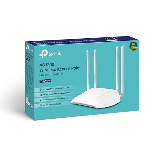 TL-WA1201 punto de acceso inalámbrico 867 Mbit/s Blanco Energía sobre Ethernet (PoE) - Imagen 3