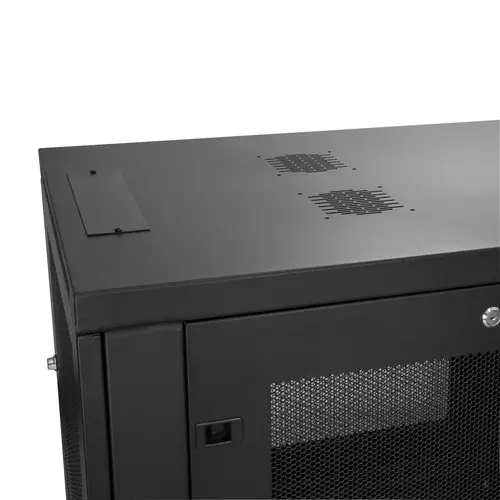 Armario Rack para Servidores 12U 19" 4 Columnas - Rack de Servidores con Cerradura y Seguro - Rack con Ruedas y Carriles de Montaje Ajustables para Equipo de Red - Imagen 8