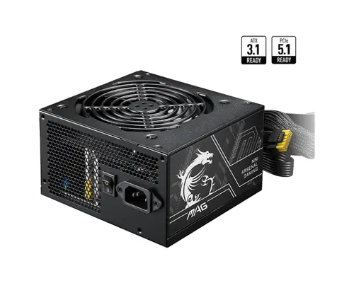 MAG A650BN PCIE5 II unidad de fuente de alimentación 650 W 20+4 pin ATX ATX Negro - Imagen 2