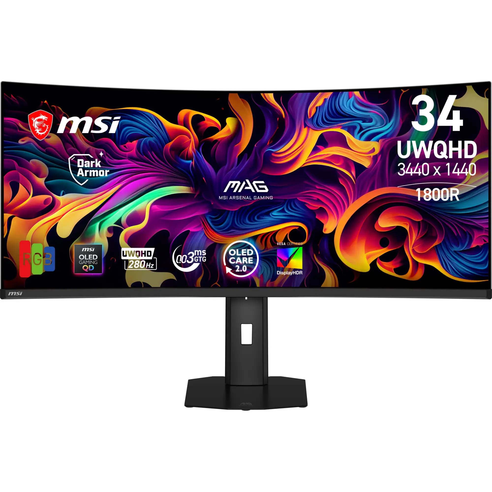 MAG 341CQP QD-OLED X28 pantalla para PC 86,4 cm (34") 3440 x 1440 Pixeles UltraWide Quad HD Negro