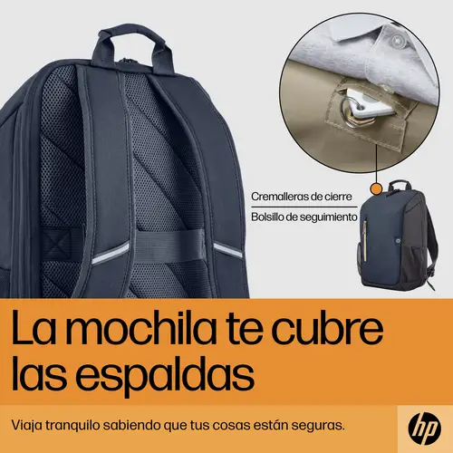 Mochila para portátil Travel de 15,6 pulgadas y 18 litros azul noche - Imagen 6