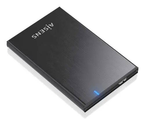 Caja externa 2.5" ASE-2528B 9.5mm SATA a USB 3.0/USB3.1 Gen1, Negro - Imagen 1