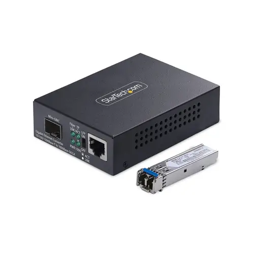MCM1110SMLC40 convertidor de medio 2000 Mbit/s 1310 nm Monomodo Negro - Imagen 1