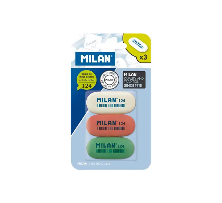 BLISTER 3 GOMAS MILAS MIGA DE PAN 124 BMM9203