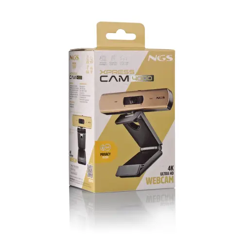 XPRESSCAM 4000 cámara web 12 MP 3840 x 2160 Pixeles USB 2.0 Negro, Oro - Imagen 5