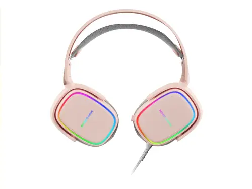 MHAX Rosa, Auriculares Gaming RGB, Micrófono Extraíble, HiFi, Compatibilidad Multiplataforma - Imagen 7