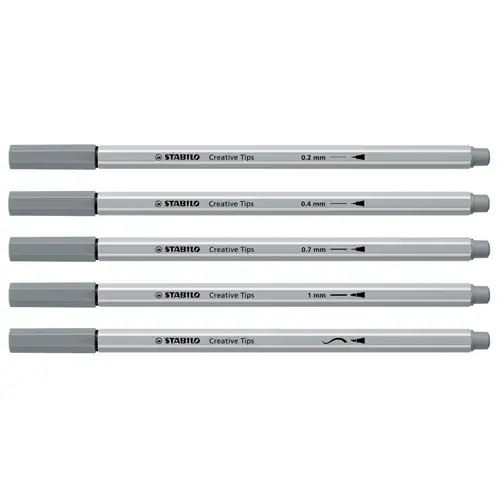 Creative Tips rotulador Negro, Gris claro 10 pieza(s) - Imagen 1