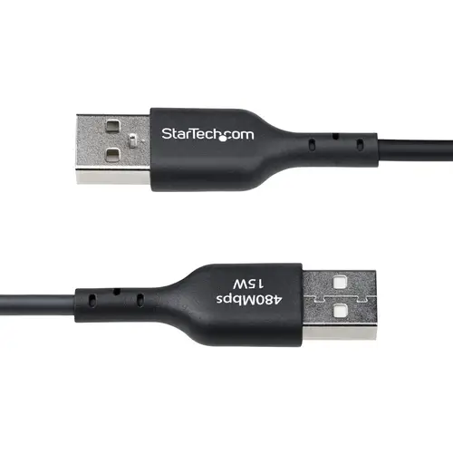 Cable Cargador USB-A a USB-C de 1m - Cable Adaptador USB-A a USB Tipo C - 3A - Cable de Carga y Sincronización - USB 2.0 - Recubrimiento de TPE - M/M - Negro - Imagen 4