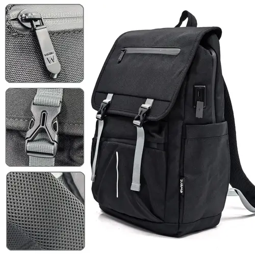 EW2537 maletines para portátil 40,9 cm (16.1") Mochila Negro - Imagen 5