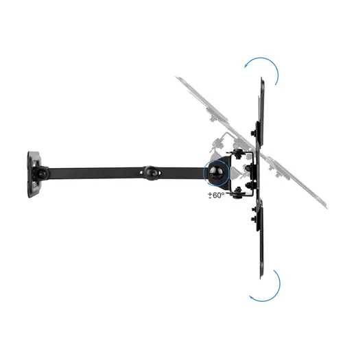 Soporte de Pared para Pantallas 13"-43", Negro - Imagen 4
