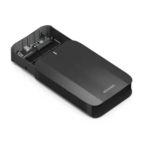Caja Externa, 3,5"  SATA a USB-C USB3.1 GEN1, Negro - Imagen 3